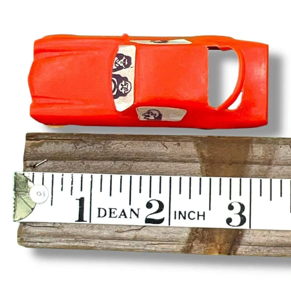 Vintage Red Plastic Toy Car with Driver Decals‎